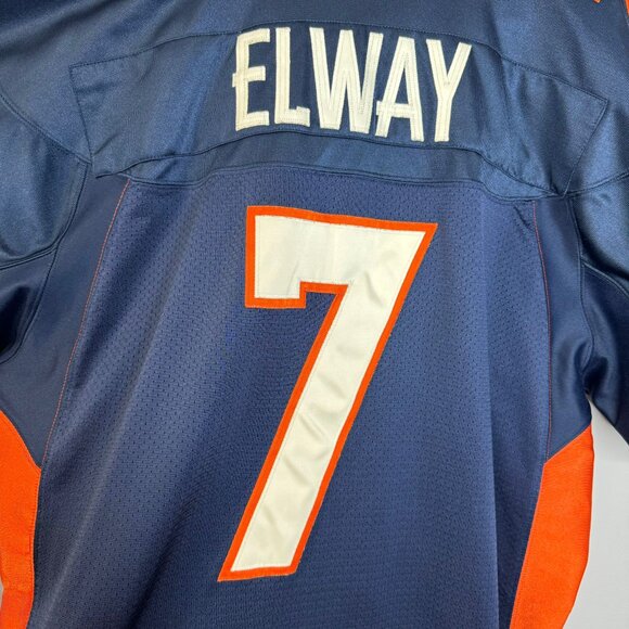 Nike NFL Pro Line Denver Broncos John Elway # 7 Pro Cut Authentic Jersey 52 - Picture 9 of 10